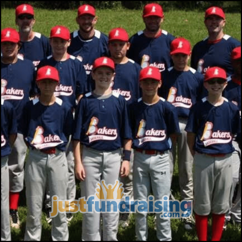 bakers baseball 12u picture in field