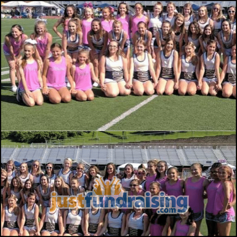 norwin high and middle school cheerleaders in turf