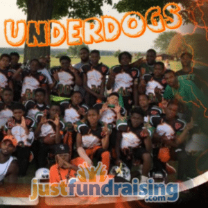 underdogs football team in the field