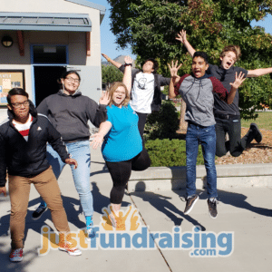 fundraising group jumping