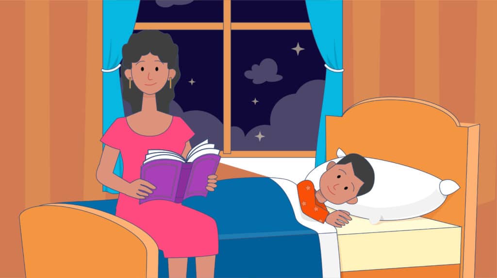 Read stories to your children at bedtime