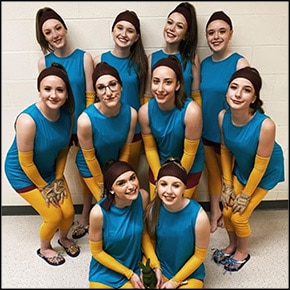 High school winter guard