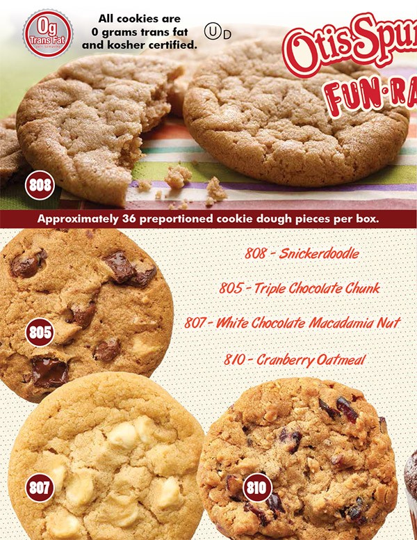 Otis Spunkmeyer Cookie Dough and Friends