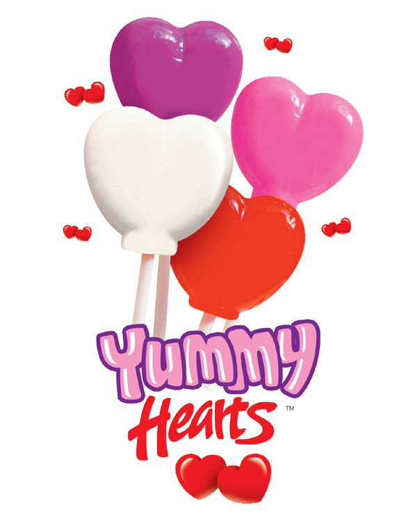 Yummy Hearts Lollipops